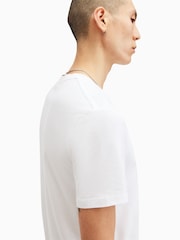 AllSaints White Brace Short Sleeve Crew 100% Organic Cotton T-Shirt - Image 4 of 6