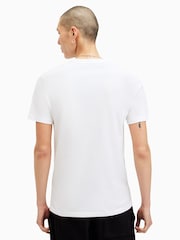 AllSaints White Brace Short Sleeve Crew 100% Organic Cotton T-Shirt - Image 5 of 6