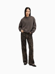 AllSaints Brown Ines Hoodie - Image 3 of 7