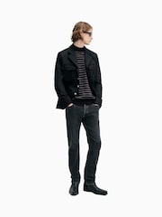 AllSaints Black Andi Mock Neck Jumper - Image 4 of 7