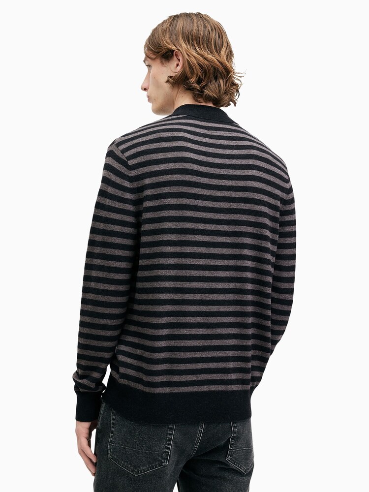 AllSaints Black Andi Mock Neck Jumper - Image 5 of 7