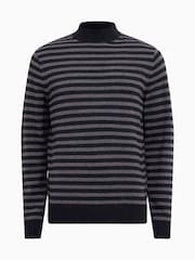 AllSaints Black Andi Mock Neck Jumper - Image 7 of 7