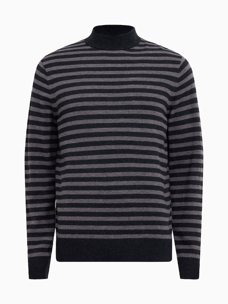 AllSaints Black Andi Mock Neck Jumper - Image 7 of 7