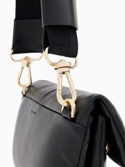 AllSaints Black Ezra Quilt Cross-Body Bag - Image 3 of 9