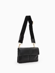 AllSaints Black Ezra Quilt Cross-Body Bag - Image 5 of 9