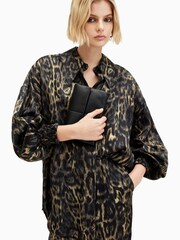 AllSaints Black Ezra Quilt Cross-Body Bag - Image 8 of 9