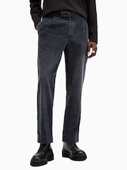 AllSaints Black ELM 100% Organic Cotton Trousers - Image 1 of 8