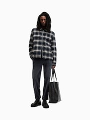 AllSaints Black ELM 100% Organic Cotton Trousers - Image 2 of 8