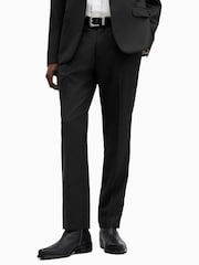 AllSaints Black Tisbury Trousers - Image 1 of 8