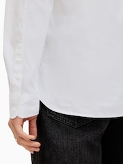 AllSaints White Hawthorne Long Sleeve Shirt - Image 4 of 9
