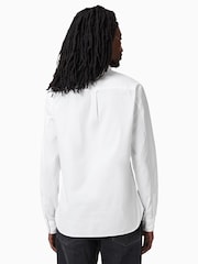 AllSaints White Hawthorne Long Sleeve Shirt - Image 5 of 9