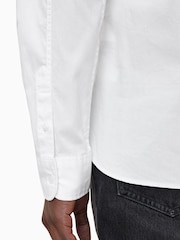 AllSaints White Hawthorne Long Sleeve Shirt - Image 6 of 9