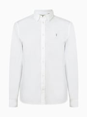 AllSaints White Hawthorne Long Sleeve Shirt - Image 9 of 9