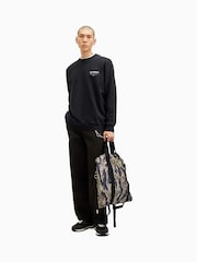 AllSaints Black Underground Crew Jumper - Image 3 of 7