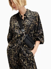 AllSaints Black Zoe Cross-Body Bag - Image 7 of 8