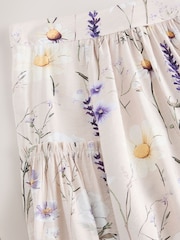 Ecru Floral Lightweight Maxi Skirt - Image 8 of 8