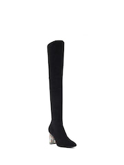 Dune London Stilvolle Stiefel mit Schmuckbesatz und Juwelenabsatz - Bild 3 von 6