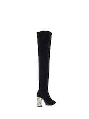 Dune London Stilvolle Stiefel mit Schmuckbesatz und Juwelenabsatz - Bild 4 von 6