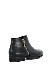 Dune London Black Wide Fit Pandias Low Heel Boots - Image 4 of 6