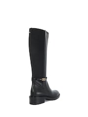 Dune London Black Tias Branded Buckle Boots - Image 4 of 6