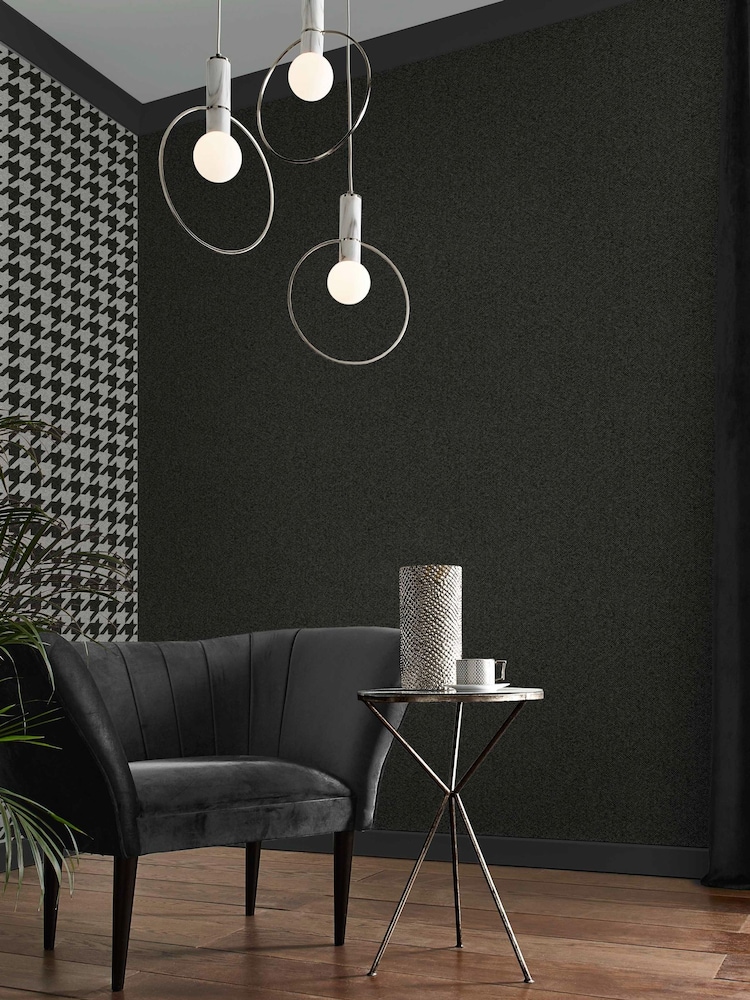 Graham & Brown Charcoal Christian Texture A4 Wallpaper Sample - Image 1 of 3