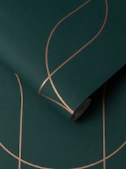 Graham & Brown Green or Cooper Palais A4 Wallpaper Sample - Image 3 of 4