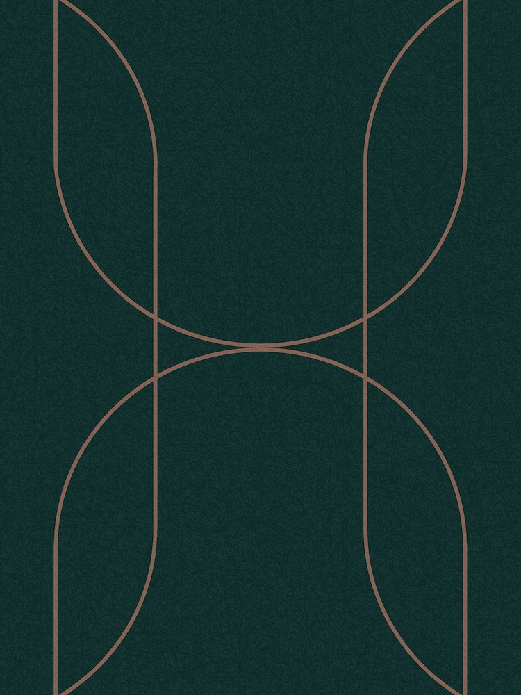 Graham & Brown Green or Cooper Palais A4 Wallpaper Sample - Image 4 of 4