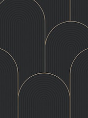 Graham & Brown Black or Gold Lancet A4 Wallpaper Sample - Image 3 of 3