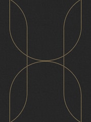 Graham & Brown Black or Gold Palais A4 Wallpaper Sample - Image 3 of 3