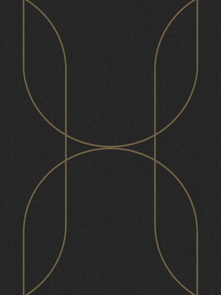 Graham & Brown Black or Gold Palais A4 Wallpaper Sample - Image 3 of 3