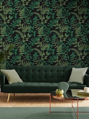 Graham & Brown Midnight Fiore Midnight A4 Wallpaper Sample - Image 1 of 3