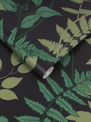 Graham & Brown Midnight Fiore Midnight A4 Wallpaper Sample - Image 2 of 3