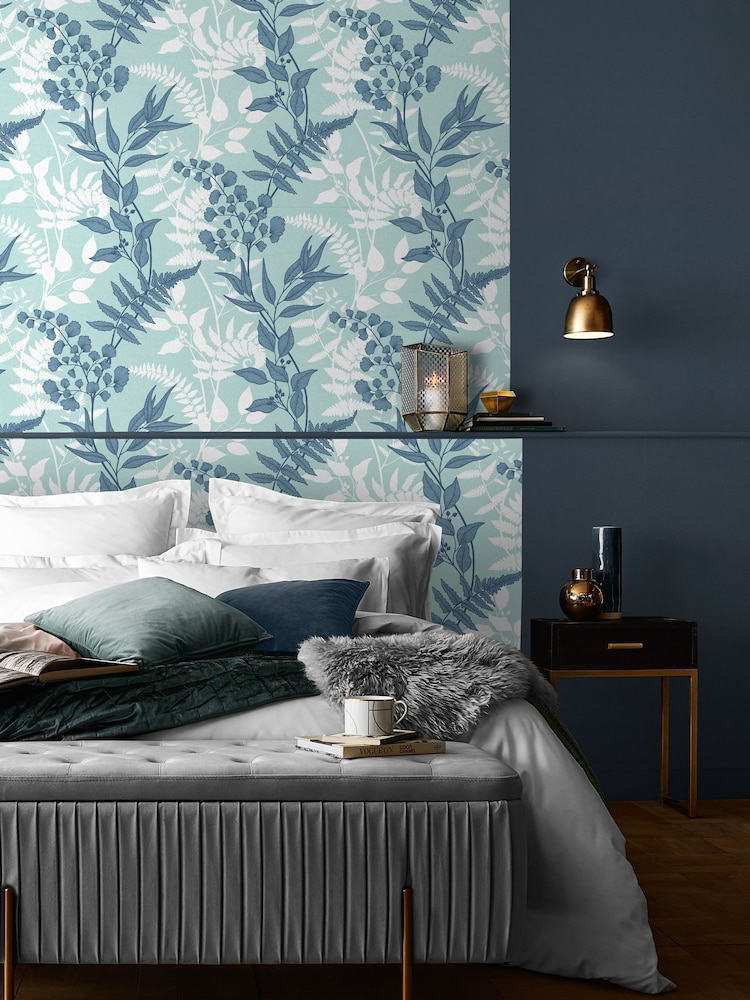 Graham & Brown Sky Fiore A4 Wallpaper Sample - Image 1 of 3