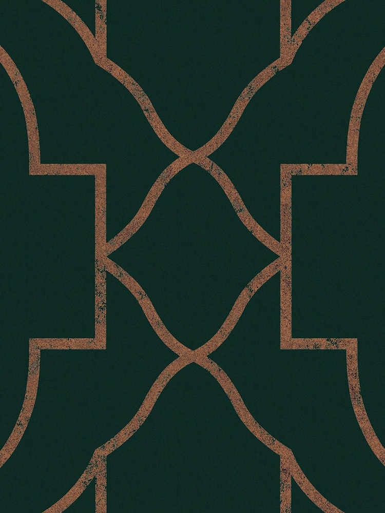 Graham & Brown Emerald Versailles A4 Wallpaper Sample - Image 3 of 3