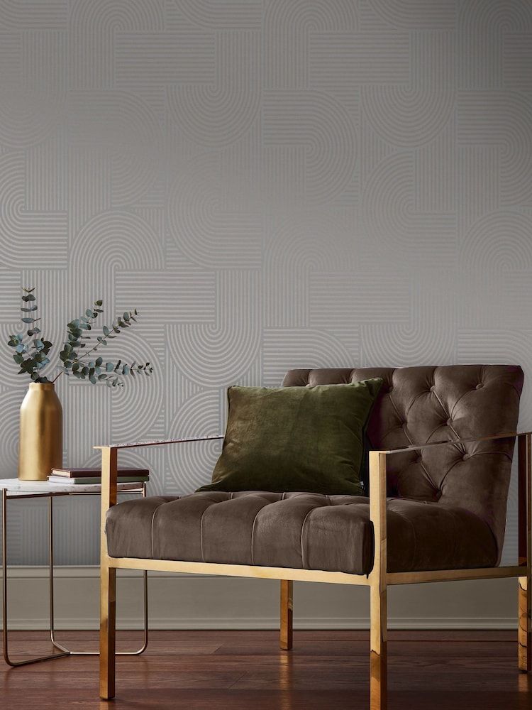 Graham & Brown Taupe Centra A4 Wallpaper Sample - Image 1 of 3 Graham & Brown Taupe Centra A4 Wallpaper Sample - Image 1 of 3