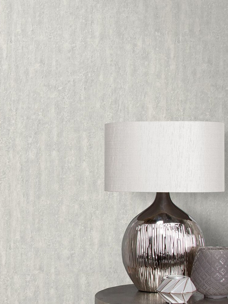 Graham & Brown White or Grey Orbit A4 Wallpaper Sample - Image 1 of 3