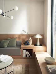 Graham & Brown White Centra A4 Wallpaper Sample - Image 1 of 3