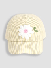 JoJo Maman Bébé Yellow Appliqué Cap - Image 1 of 4