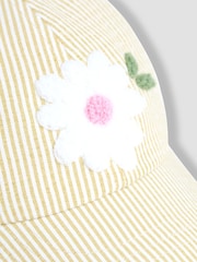 JoJo Maman Bébé Yellow Appliqué Cap - Image 4 of 4