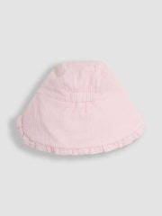 JoJo Maman Bébé Pink Muslin Legionnaire Cap - Image 3 of 3