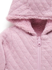 وردي - سترة ناعمة الملمس بوجهين من Purebaby - صورة 5 من 7