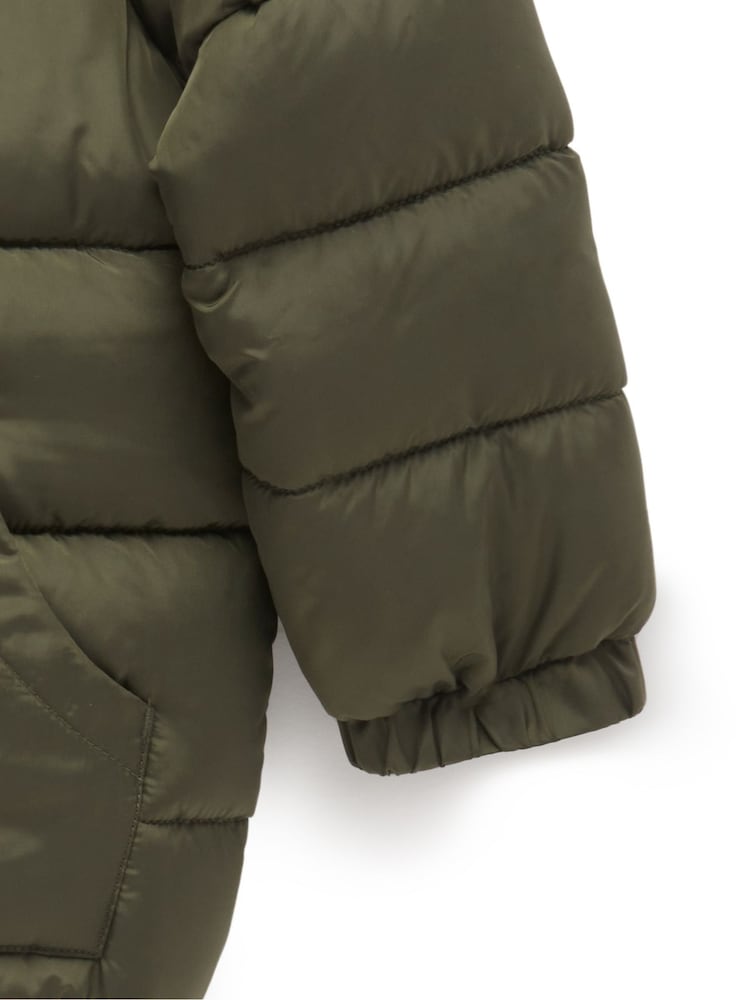 Purebaby Green Showerproof Padded Jacket - Image 5 of 5 Purebaby Green Showerproof Padded Jacket - Image 5 of 5