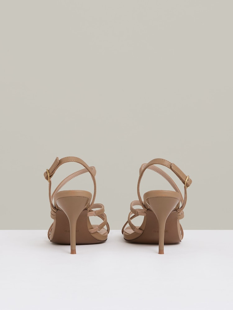 Neutro - Sandalias de tiras de cuero con tacón de aguja Elise de Reiss - Imagen 5 de 5 Neutro - Sandalias de tiras de cuero con tacón de aguja Elise de Reiss - Imagen 5 de 5
