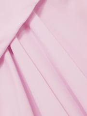 Reiss Pale Pink Elina Draped Tuck Mini Dress - Image 6 of 6