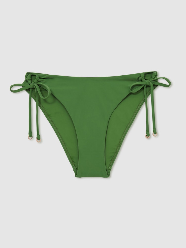 Vert - Reiss Ari Side-Tie Bikini Bottoms - Image 2 of 6