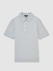 Washed Sage Green - Reiss Finch Contrast Placket Polo Shirt With Cotton - Image 2 of 5