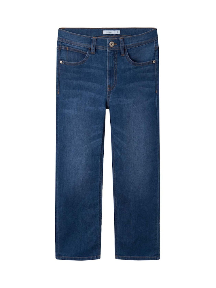 Name It Blue Straight Fit 100% Cotton Jeans - Image 1 of 4 Name It Blue Straight Fit 100% Cotton Jeans - Image 1 of 4