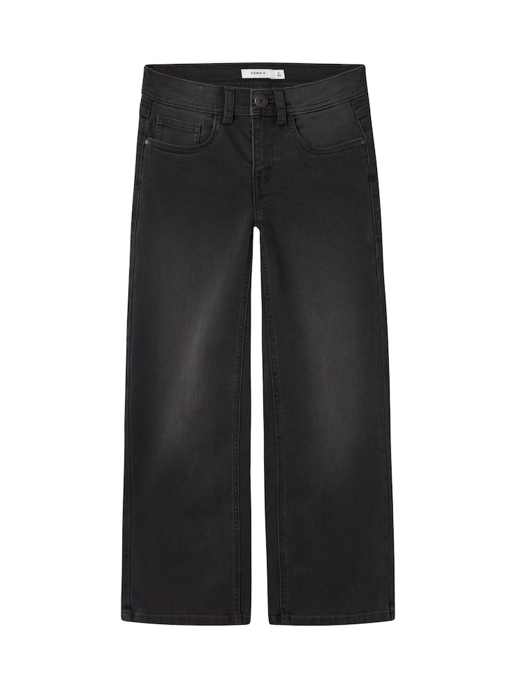 Name It Grey Wide Leg 100% Cotton Jeans - Image 1 of 3