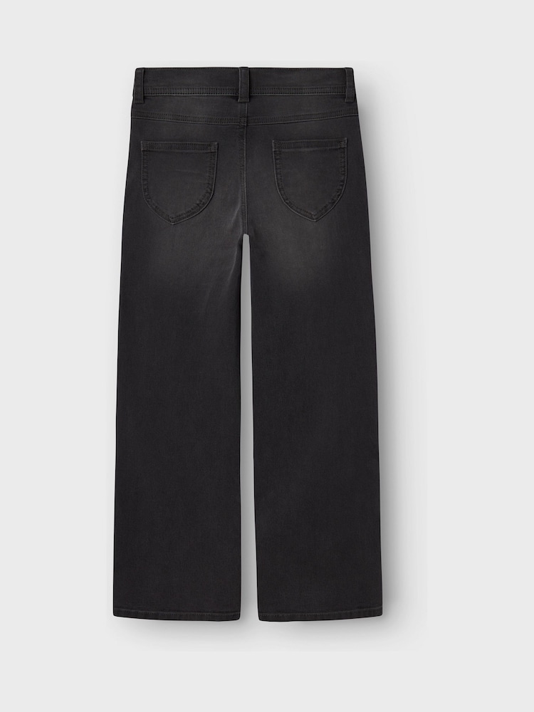 Name It Grey Wide Leg 100% Cotton Jeans - Image 2 of 3