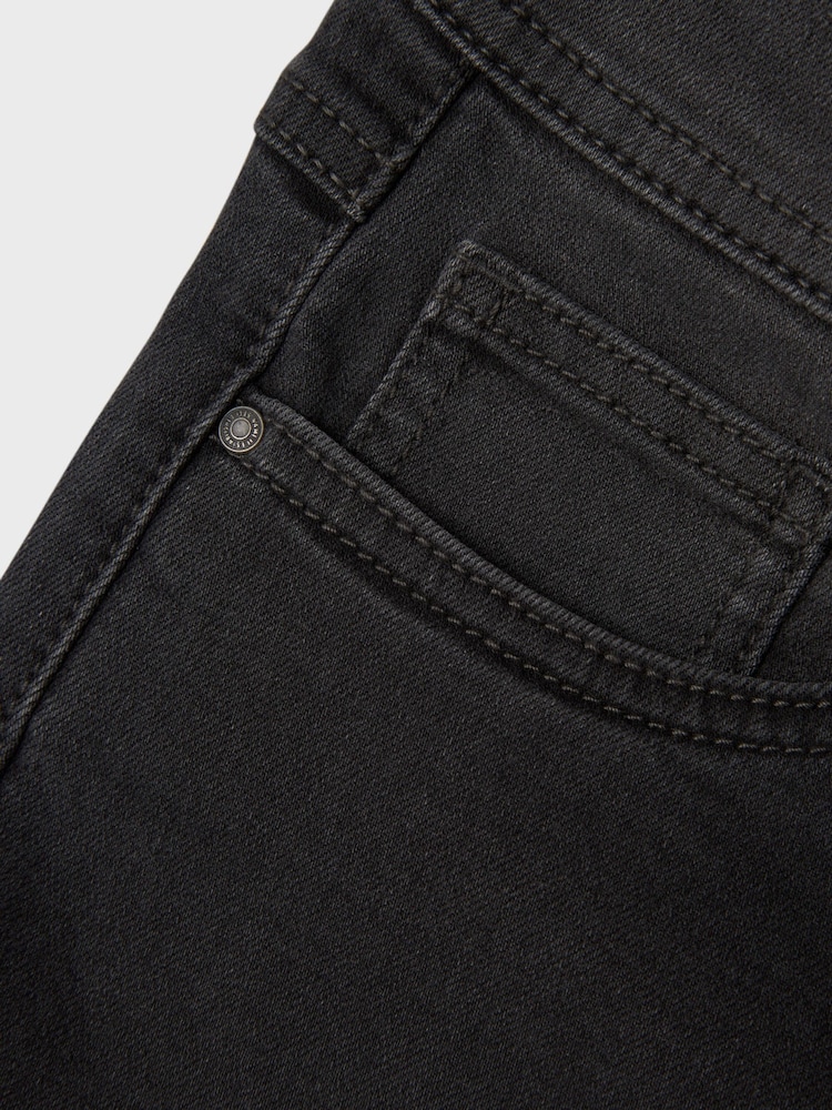 Name It Grey Wide Leg 100% Cotton Jeans - Image 3 of 3